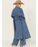 Image #4 - Flying Tomato Women's Denim Trench Coat , Blue, hi-res