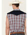 Image #4 - Cody James Men's Anthem Plaid Print Bubba Sleeveless Snap Western Shirt  , White, hi-res