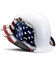 Image #3 - Lift Safety DAX American Flag Full Brim Hard Hat, Red/white/blue, hi-res