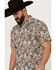 Image #2 - Moonshine Spirit Men's Sicilly Paisley Print Short Sleeve Snap Western Shirt, Multi, hi-res