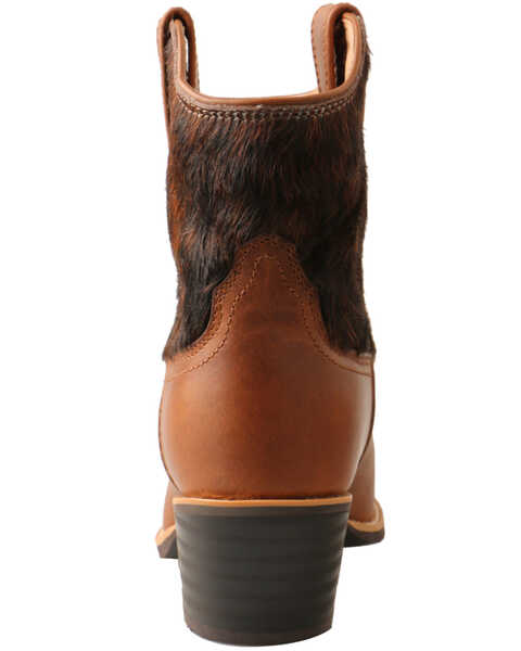 Image #4 - Twisted X Women's Hair-On Western Booties - Round Toe, Brown, hi-res