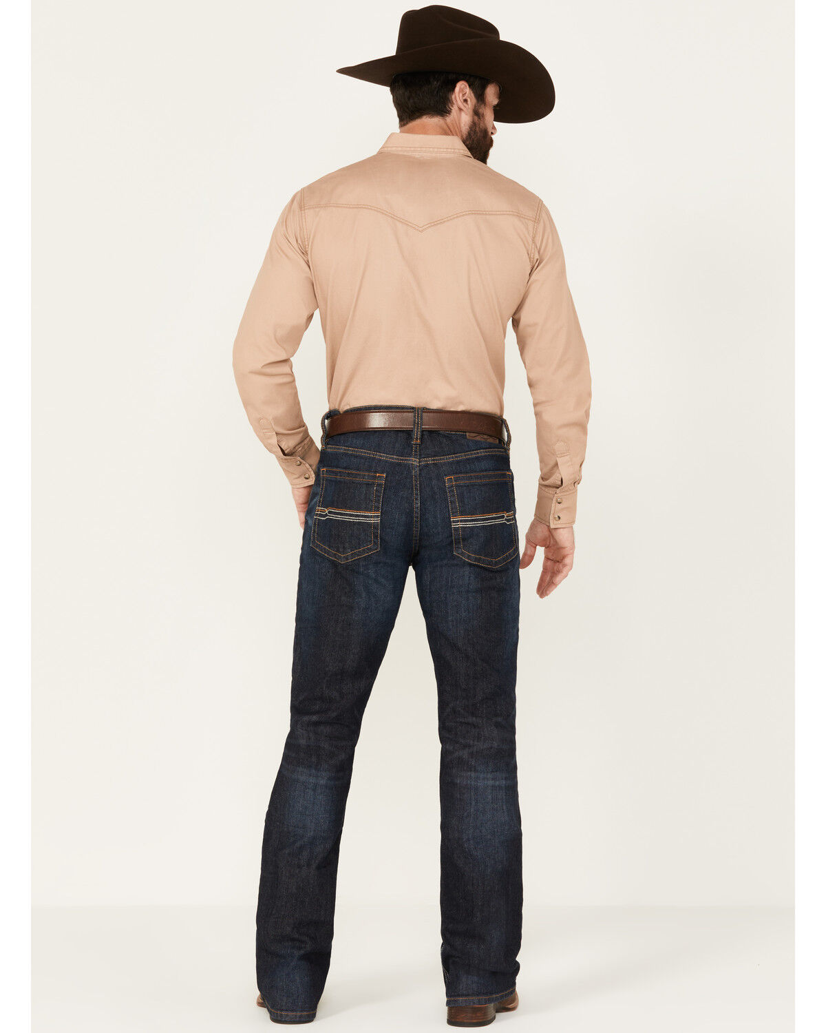Image #3 - Cody James Men's Wyatt Slim Bootcut Stretch Denim Jeans - Tall, Dark Wash, hi-res