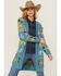 Image #4 - Angie Women's Southwestern Print Open Front Sweater, , hi-res