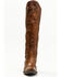 Idyllwind Women's Straight Up Orix Goat Studded Leather Tall Western Boots - Snip Toe , Brown, hi-res