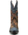 Image #4 - Dan Post Women's Humming Bird Heart and Floral Inlay Western Boots - Snip Toe, Orange, hi-res
