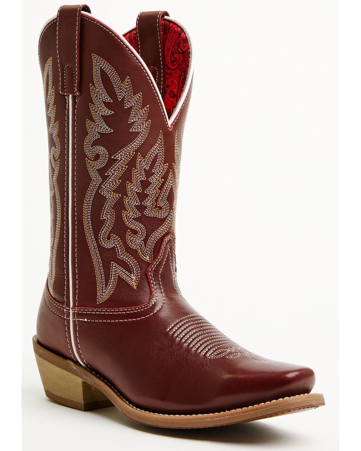 Laredo Women's Vera Western Boots - Square Toe, Red, hi-res