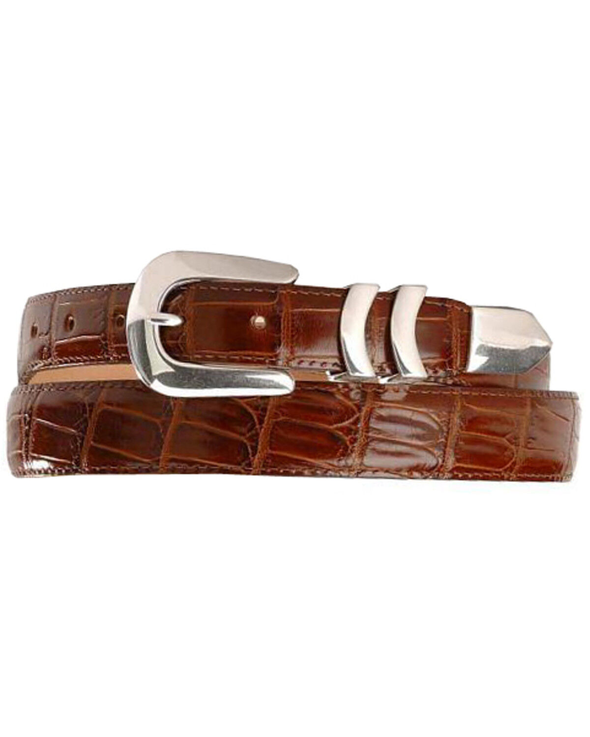 Image #1 - Leegin Men's Crocodile Print Leather Belt, , hi-res