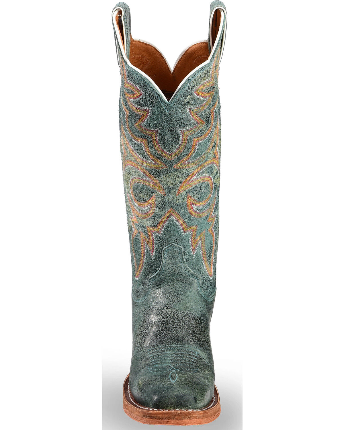 justin turquoise boots