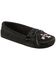 Image #1 - Minnetonka Thunderbird Moccasins, Black, hi-res