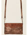 Shyanne Women's Amber Embossed Crossbody Bag, Brown, hi-res