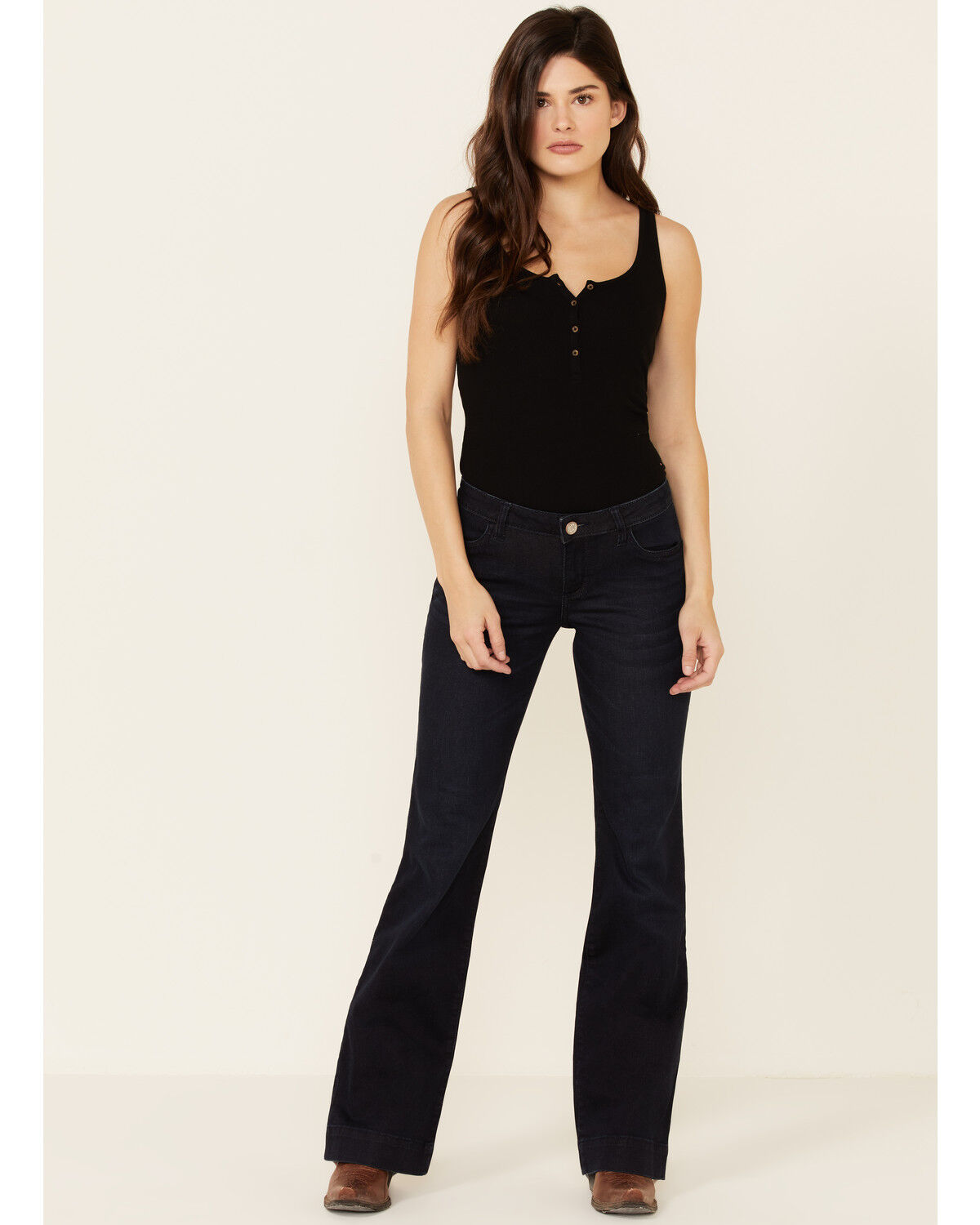 Image #1 - Wrangler Retro Women's Mae Wide Leg Jeans, , hi-res