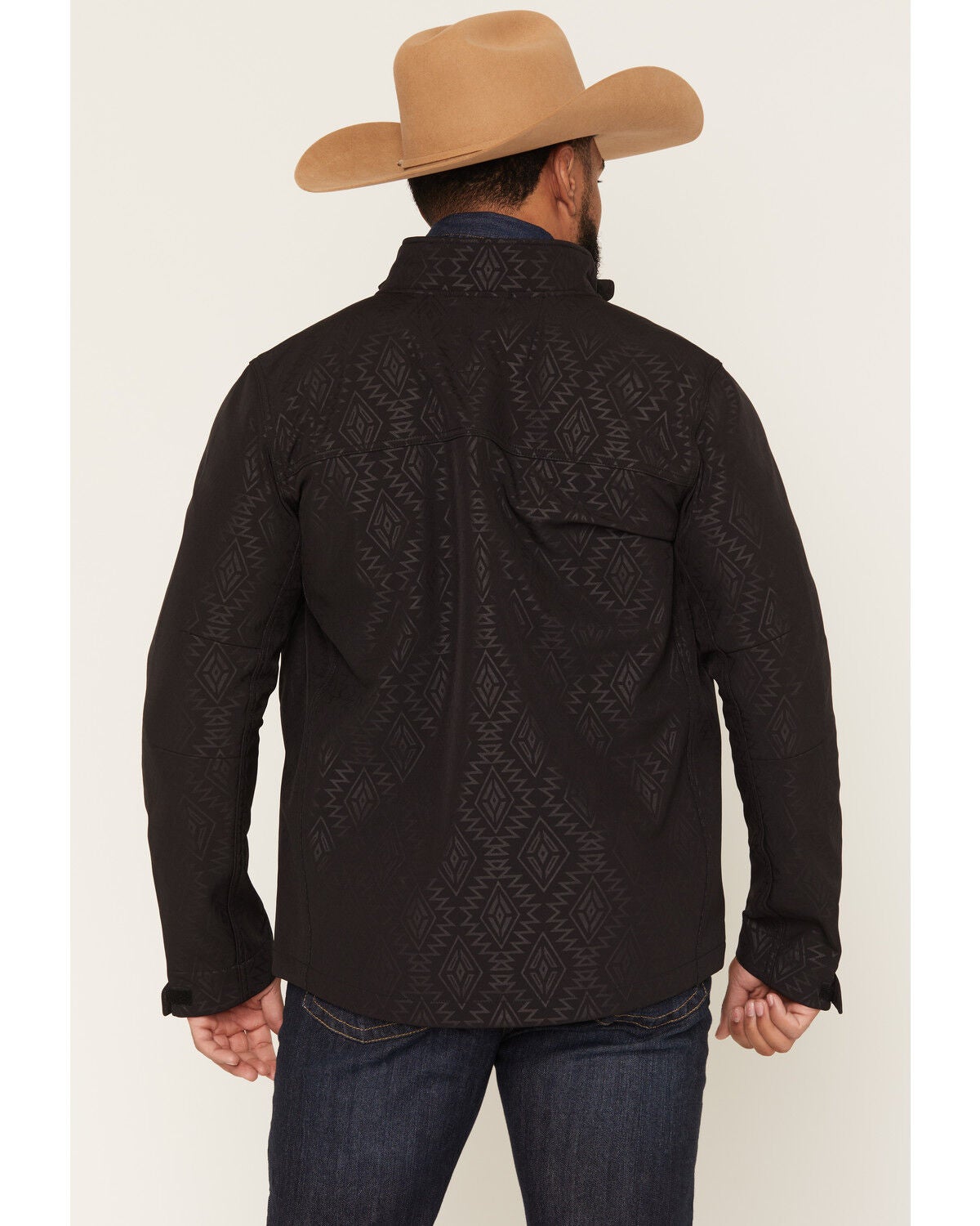 Image #4 - RANK 45&reg; Men's Buck Southwestern Print Softshell Jacket, Black, hi-res