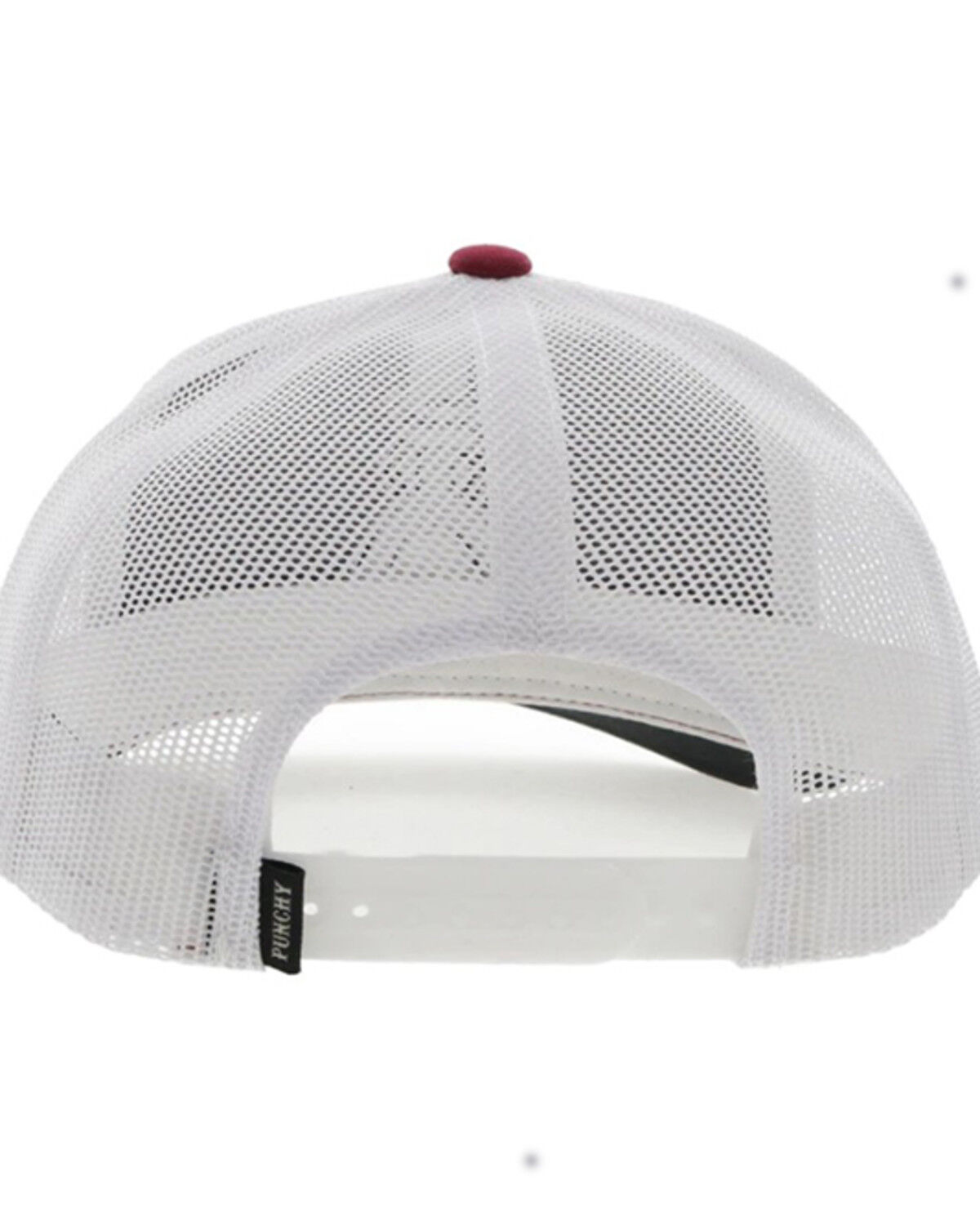 Image #2 - Hooey Men's Punchy Logo Embordered Trucker Cap, Maroon, hi-res