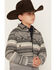 Image #2 - Cody James Boys' Cowpoke Serape Striped Shirt Jacket, Charcoal, hi-res