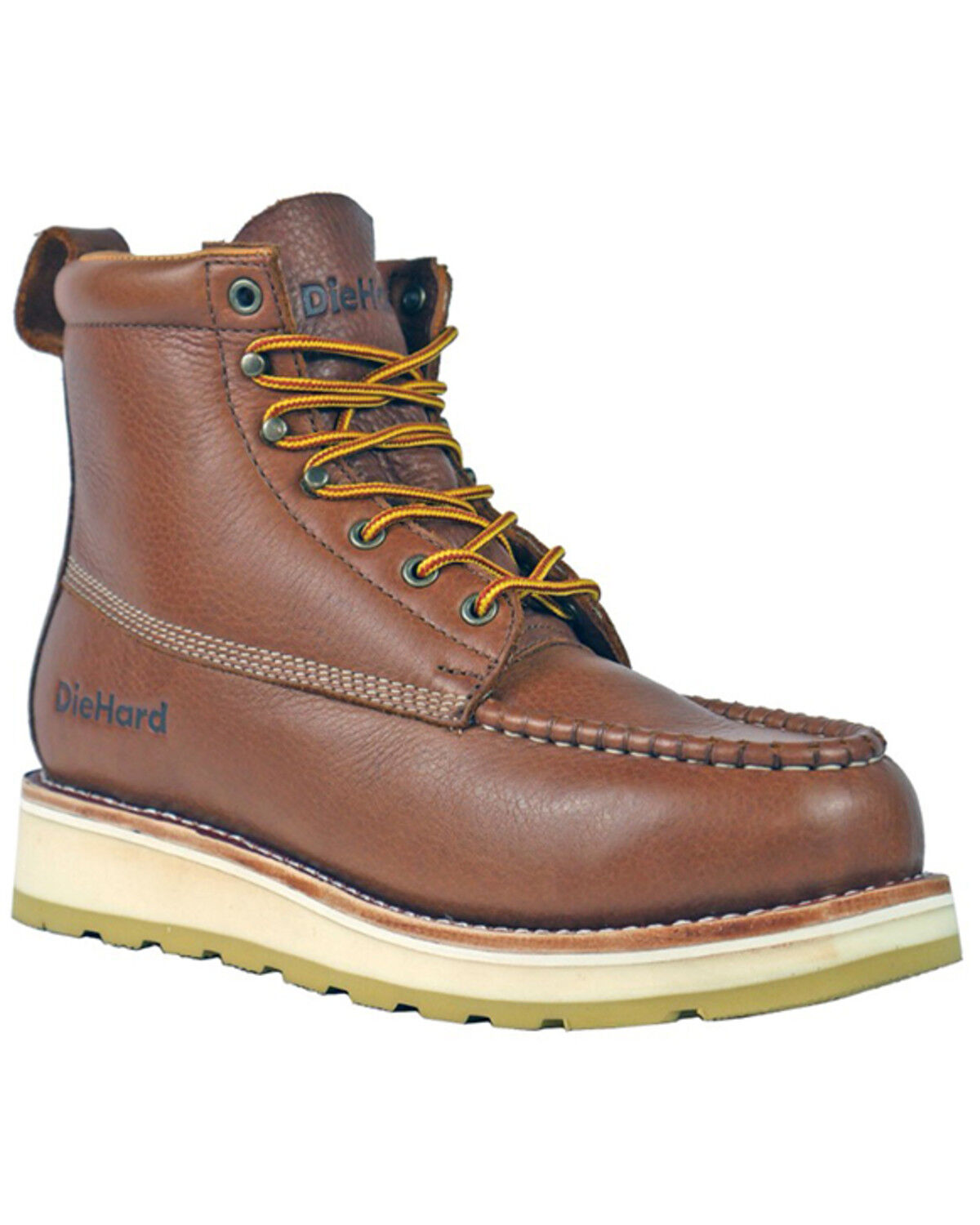 Image #1 - Die Hard Men's Malibu 6" Lace-Up Wedge Work Boots - Composite Toe, Rust Copper, hi-res