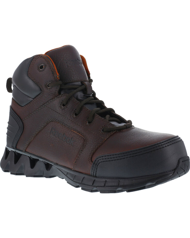 Reebok Men's Athletic 6" Boots - Composite Toe, Brown, hi-res