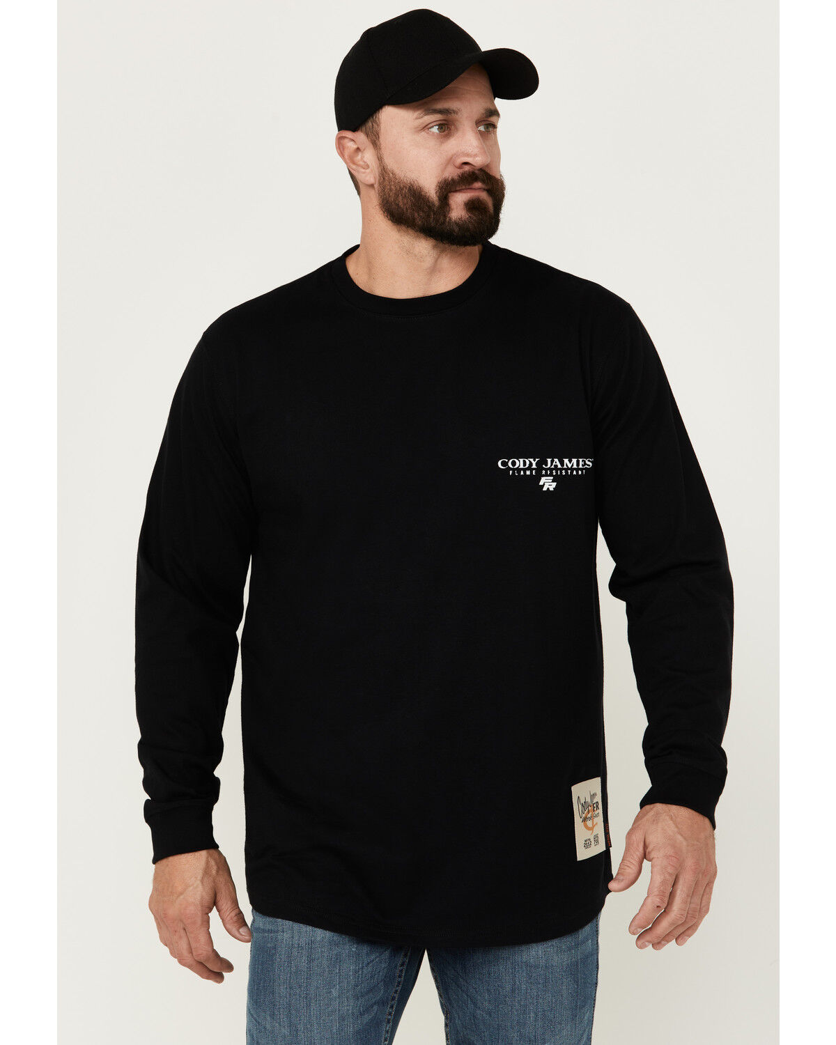 Image #2 - Cody James Men's FR Graphic Long Sleeve Graphic Work T-Shirt, Black, hi-res