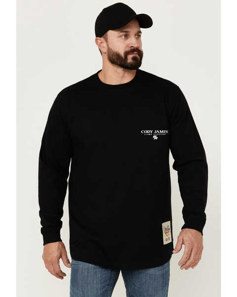 Image #2 - Cody James Men's FR Graphic Long Sleeve Graphic Work T-Shirt , Black, hi-res