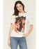 Image #1 - Shyanne Women's Studded Horse Short Sleeve Graphic Tee, Cream, hi-res