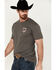 Image #3 - Cowboy Hardware Men's Wise Ass Saloon Short Sleeve Graphic T-Shirt, Dark Grey, hi-res
