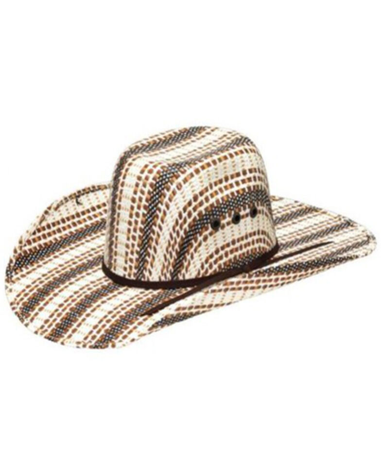 Ariat Kids Natural Premium Straw Western Hat , Natural, hi-res