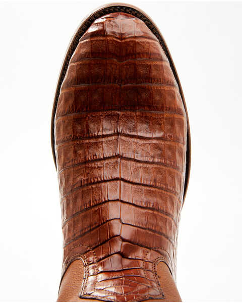 Image #6 - Cody James Black 1978® Men's Carmen Exotic Caiman Belly Roper Boots - Medium Toe , Cognac, hi-res