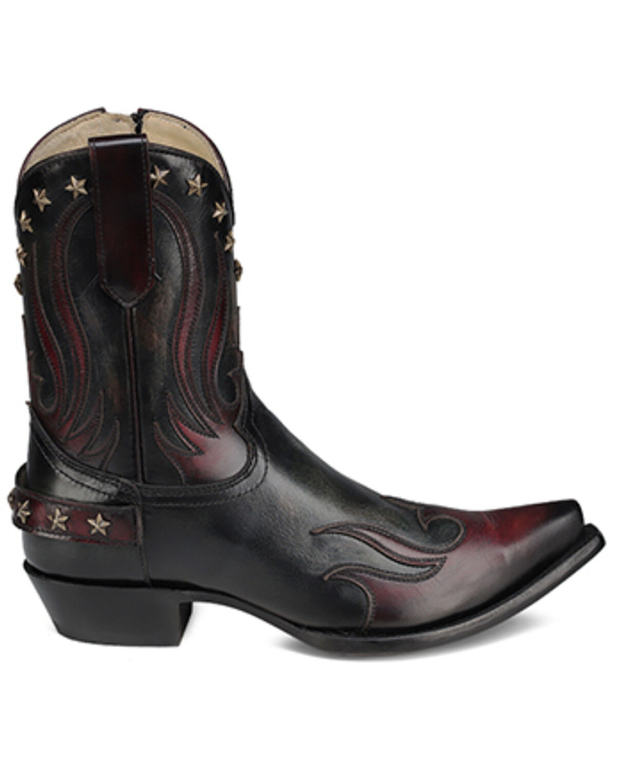 Image #2 - Corral Men's Overlay Short Western Boots - Snip Toe, Black, hi-res