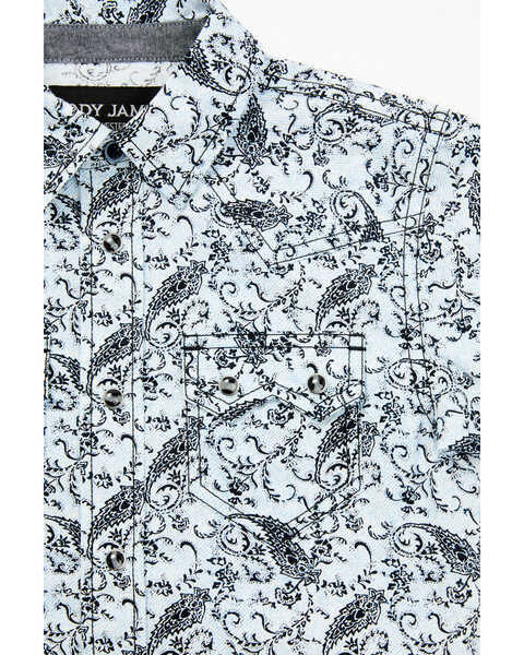 Image #2 - Cody James Toddler Boys' Paisley Print Short Sleeve Snap Western Shirt, , hi-res