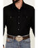 Image #3 - Pendleton Men's Solid Black Canyon Long Sleeve Snap Western Flannel Shirt - Tall , , hi-res