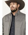 Image #2 - Cinch Men's Textured Concealed Carry Softshell Jacket, Grey, hi-res