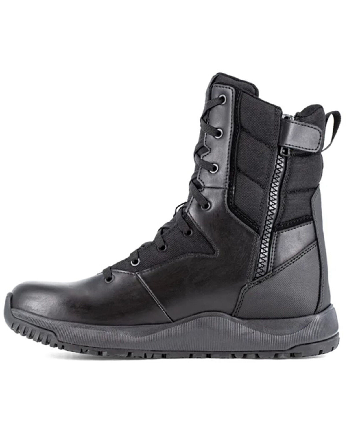 Image #3 - Volcom Men's 8" Tactical Side-Zip Work Boots - Soft Toe, Black, hi-res