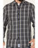 Image #3 - Resistol Men's Cooper Medium Plaid Long Sleeve Button Down Shirt, Grey, hi-res