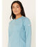 Image #2 - Ariat Women's FR Air Henley Long Sleeve Work Shirt , Blue, hi-res