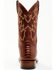 Image #3 - Cody James Men's Brandy Ostrich Leg Exotic Western Boots - Broad Square Toe, Red, hi-res