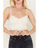 Image #3 - Shyanne Women's Mesh Embroidered Bandeau Tank Top, Cream, hi-res