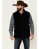 Image #1 - Cody James Men's Mesa Quilted Snap-Front Sherpa Vest , Black, hi-res