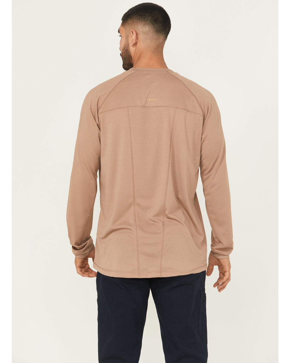Image #4 - Ariat Men's Khaki Rebar Heat Fighter Long Sleeve Work Pocket T-Shirt, Beige/khaki, hi-res
