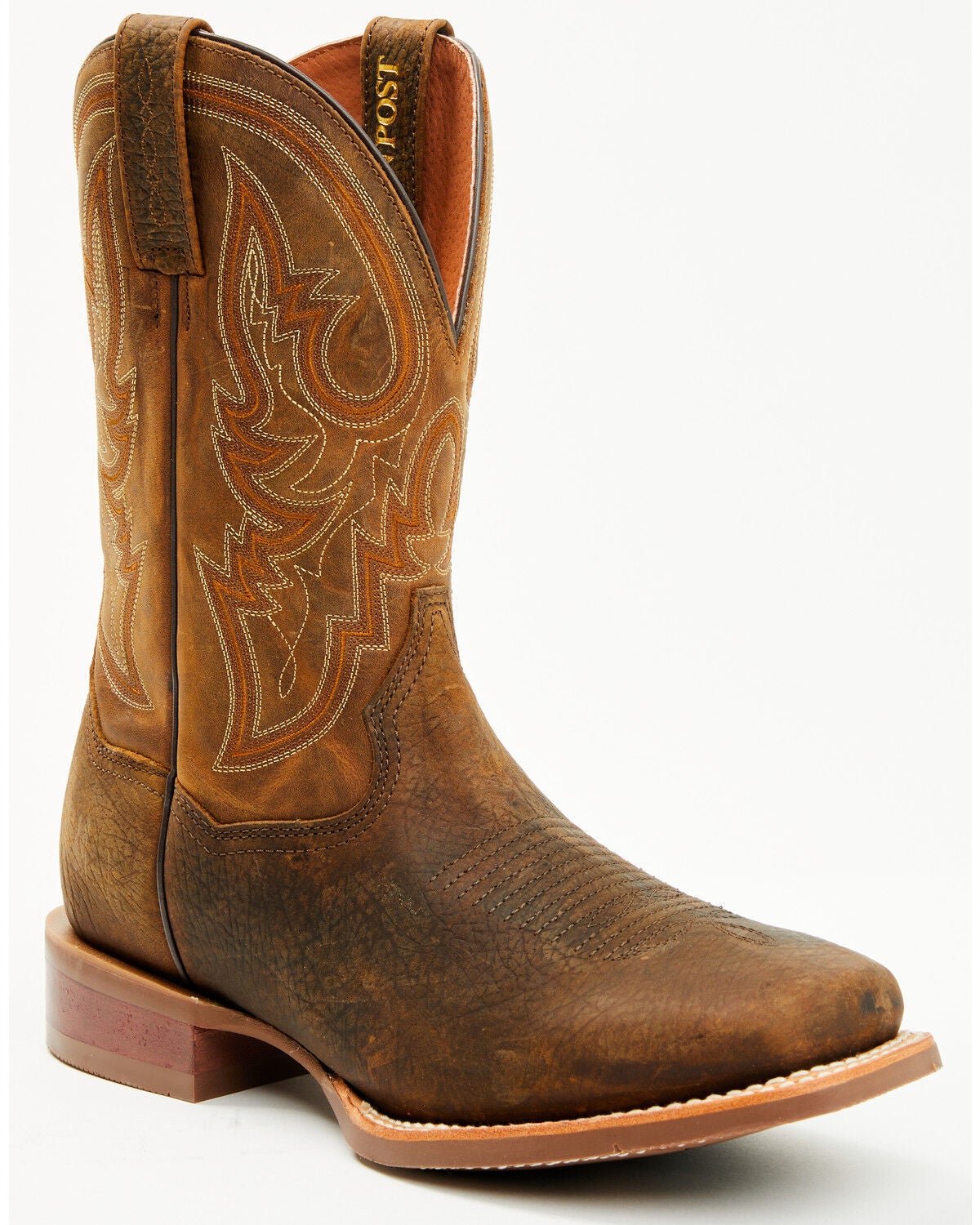 Image #1 - Dan Post Men's Brigston Performance Western Boots - Broad Square Toe, Chocolate, hi-res