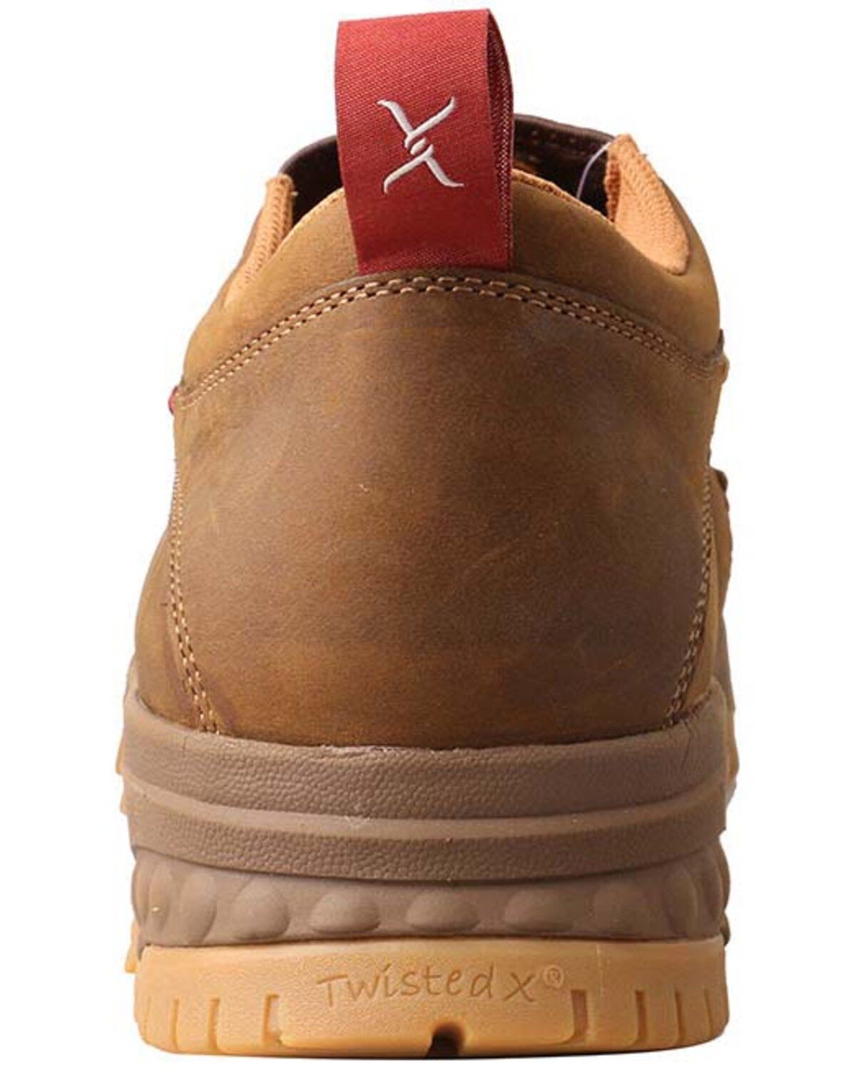 Image #4 - Twisted X Men's CellStretch Work Shoes - Composite Toe, Distressed Brown, hi-res