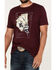 Image #3 - Cody James Hand Cards Graphic T-Shirt, Burgundy, hi-res