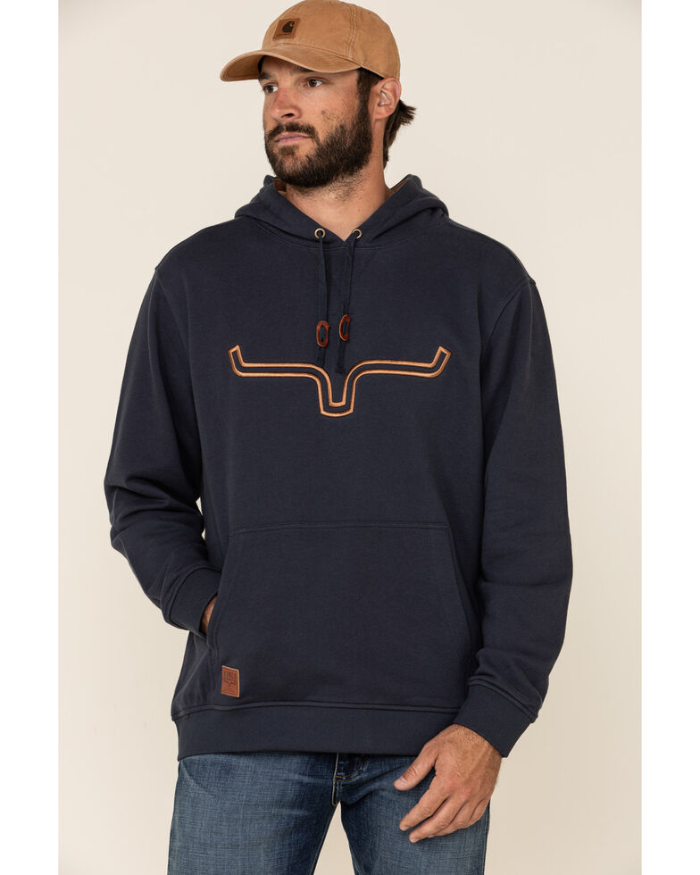 Kimes Ranch Men's Dark Indigo Fast Talker Hooded Sweatshirt , Indigo, hi-res