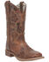 Image #1 - Laredo Women's Dionne Western Boots - Broad Square Toe, Camel, hi-res