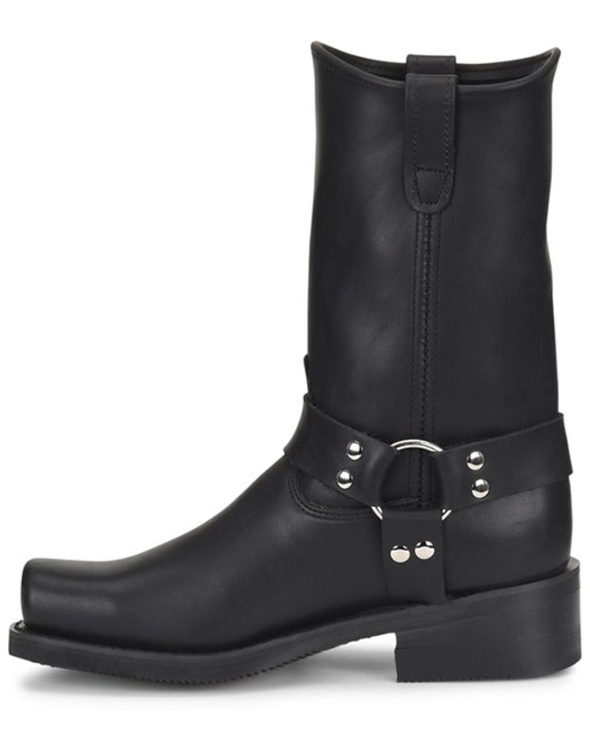 Image #3 - Double H Men's Harness Boots - Square Toe, Black, hi-res