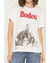 Image #3 - Girl Dangerous Women's Rodeo Horse Short Sleeve Graphic Tee, White, hi-res