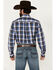 Image #4 - Cinch Men's Plaid Print Long Sleeve Button-Down Western Shirt, Blue, hi-res