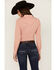 RANK 45® Women's Outdoor Vented Yoke Long Sleeve Riding Snap Western Shirt, Rust Copper, hi-res