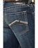 Ariat Men's M5 Ford Remming Dark Wash Stretch Straight Leg Jeans , Blue, hi-res