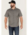 Image #1 - Brixton Men's Charter Solid Utility Button Down Western Shirt , Grey, hi-res