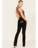 Image #1 - Miss Me Women's Mid Rise Stretch Bootcut Jeans, Black, hi-res
