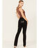 Image #1 - Miss Me Women's Mid Rise Stretch Bootcut Jeans , Black, hi-res